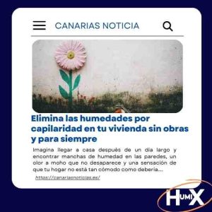 Humix elimina la humedad en Tenerife y se convierte en noticia por su sistema de fiabilidad en los trabajos